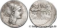 THE REPUBLIC (280 BC to 27 BC) Denier MALLIA Rome 111-110 AC. (18mm, 3,98g, 5h) -