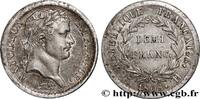 FRANKREICH Demi-franc Napoléon Ier tête laurée, République fr GESCHICHTE FRANKREICHS La Rochelle 1808 (18mm, 2,50g, 6h) -