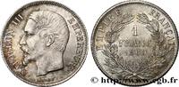 FRANKREICH 1 franc Napoléon III, tête nue ZWEITES KAISERREICH Strasbourg 1860 (23mm, 4,96g, 6h) -