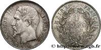 FRANKREICH 1 franc Napoléon III, tête nue ZWEITES KAISERREICH Paris 1858 (23mm, 4,98g, 6h) -