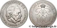 MONACO - FÜRSTENTUM MONACO - RAINIER III. 100 Francs Rainier III 50e anniversaire de règne MONACO - FÜRSTENTUM MONACO - RAINIER III. Paris 1999 (31mm, 15,06g, 6h) -