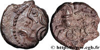 FRANKREICH Denier KALETEDOY à la rouelle GALLIEN - BELGICA - LINGONES (Region die Langres) c. 80-50 AC. (12mm, 1,20g, 9h) -