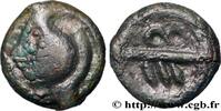 FRANKREICH Potin aux chevrons, classe Ib GALLIEN - BELGICA - BELLOVACI (Region die Beauvais) Beauvais (60) c. 50-20 AC. (17mm, 3,22g, 9h) -