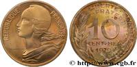 FRANKREICH Piéfort Br-Al de 10 centimes Marianne PIÉFORTS Pessac 1979 (20mm, 6g, 6h) -