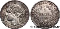 FRANKREICH 1 franc Cérès, IIe République ZWEITE FRANZOSISCHE REPUBLIK Paris 1851 (23mm, 4,96g, 6h) -