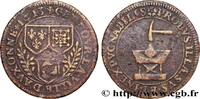 FRANKREICH Jeton CU 26, ville d’Auxonne BOURGOGNE - VILLES ET NOBLESSE 1613 (26mm, 4,13g, 12h) -