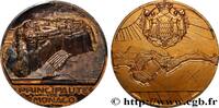FRANKREICH Médaille, Le Rocher MONACO - PRINCIPAUTÉ DE MONACO - LOUIS II Monnaie de Paris (1943) (68mm, 179,94g, 12h) -