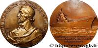 FRANKREICH Médaille, Le cuirassé Richelieu MER ET MARINE : PAQUEBOTS, NAVIRES, BATEAUX Monnaie de Paris (1941) (67mm, 156,53g, 12h) -