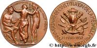 FRANKREICH Médaille, 100e anniversaire de l’institution de la ARMÉES ET MILITAIRES Monnaie de Paris 1952 (41mm, 37,62g, 12h) -
