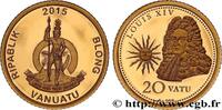 VANUATU 20 Vatu Proof Louis XIV VANUATU 2015 (11mm, 0,50g, 12h) -