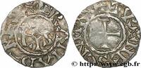 FRANKREICH Denier KARL DER KAHLE UND MÜNZE AN SEINEM NAMEN Tours s.m. (18mm, 1,00g, 3h) -