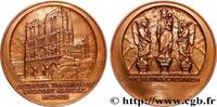 FRANKREICH Médaille, Cathédrale Notre-Dame de Paris, refrappe ÉGLISES ET CATHÉDRALES Monnaie de Paris (1928)/1977 (55mm, 74,66g, 12h) -