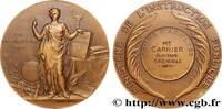 FRANKREICH Médaille, Cours d’adultes ENSEIGNEMENT 38 - Grenoble 1927 (50mm, 58,21g, 12h) -
