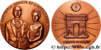 FRANKREICH Médaille, Visite à Paris de l’empereur Hirohito et JAPON Monnaie de Paris 1971 (67,5mm, 202,26g, 12h) -