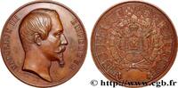 FRANKREICH Médaille, Exposition universelle, Agriculture, Ind EXPOSITIONS UNIVERSELLES 75 - Paris 1855 (59,5mm, 109,65g, 12h) -