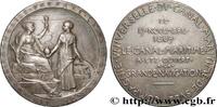 FRANKREICH Médaille, Compagnie Universelle du Canal maritime ÉGYPTE - CANAL DE SUEZ 1869 (41,5mm, 42,72g, 12h) -
