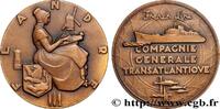 FRANKREICH Médaille, Paquebot Flandre MER ET MARINE : PAQUEBOTS, NAVIRES, BATEAUX n.d. (50mm, 56,35g, 12h) -