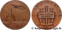 FRANKREICH Médaille, Chargeurs réunis MER ET MARINE : PAQUEBOTS, NAVIRES, BATEAUX 1962 (49mm, 54,9g, 12h) -