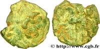 FRANKREICH Bronze composite au cheval GALLIEN - BELGICA - AMBIANI (Region die Amiens) Amiens (80) c. 60-40 AC. (14,5mm, 2,15g, 3h) -
