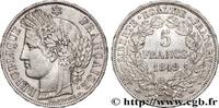 FRANKREICH 5 francs Cérès, IIe République ZWEITE FRANZOSISCHE REPUBLIK Paris 1849 (37mm, 24,91g, 6h) -