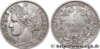 FRANKREICH 5 francs Cérès, IIe République ZWEITE FRANZOSISCHE REPUBLIK Strasbourg 1850 (37mm, 24,88g, 6h) -
