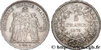 FRANKREICH 5 francs Hercule DRITTE FRANZOSISCHE REPUBLIK Bordeaux 1875 (37mm, 24,95g, 6h) -