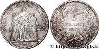 FRANKREICH 5 francs Hercule DRITTE FRANZOSISCHE REPUBLIK Paris 1876 (37mm, 25,10g, 6h) -