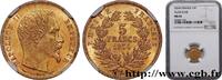 FRANKREICH 5 francs or Napoléon III, tête nue, petit module, ZWEITES KAISERREICH Paris 1854 (14mm, 1,61g, 6h) -