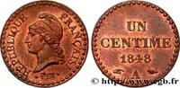 FRANKREICH Un centime Dupré, IIe République ZWEITE FRANZOSISCHE REPUBLIK Paris 1848 (18mm, 1,99g, 6h) -