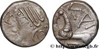 FRANKREICH Denier KALETEDOY, au delta renversé GALLIEN - BELGICA - LINGONES (Region die Langres) c. 80-50 AC. (12mm, 1,92g, 9h) -