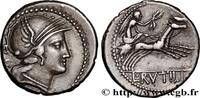 THE REPUBLIC (280 BC to 27 BC) Denier RUTILIA Rome 77 AC. (19mm, 3,88g, 7h) -