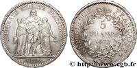 FRANKREICH 5 francs Hercule, Petites étoiles DRITTE FRANZOSISCHE REPUBLIK Paris 1872 (37mm, 24,97g, 6h) -