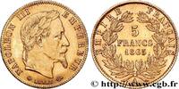 FRANKREICH 5 francs or Napoléon III, tête laurée ZWEITES KAISERREICH Paris 1865 (17mm, 1,61g, 6h) -