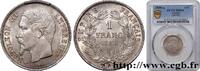 FRANKREICH 1 franc Napoléon III, tête nue ZWEITES KAISERREICH Paris 1859 (23mm, 5g, 6h) -