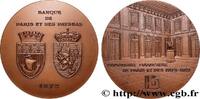 FRANKREICH Médaille, Banque de Paris et des Pays-Bas, 100e an BANQUES - ÉTABLISSEMENTS DE CRÉDIT Monnaie de Paris 1972 (72mm, 191,69g, 12h) -