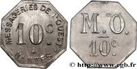 TRANSPORT (ZÜGE, BUSSE, STRASSENBAHNEN, SCHIFFE... 10 Centimes - Messageries de l’Ouest TRANSPORT (ZÜGE, BUSSE, STRASSENBAHNEN, SCHIFFE...) Nantes n.d. (22,5mm, 2,83g, 12h) -
