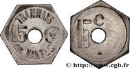 TRANSPORT (ZÜGE, BUSSE, STRASSENBAHNEN, SCHIFFE... 15 Centimes - Tramways de Nantes TRANSPORT (ZÜGE, BUSSE, STRASSENBAHNEN, SCHIFFE...) Nantes n.d. (25mm, 3,51g, 12h) -