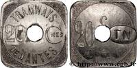 TRANSPORT (ZÜGE, BUSSE, STRASSENBAHNEN, SCHIFFE... 20 Centimes - Tramways de Nantes TRANSPORT (ZÜGE, BUSSE, STRASSENBAHNEN, SCHIFFE...) Nantes n.d. (25mm, 4,18g, 12h) -