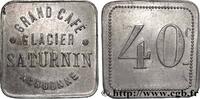 CAFES BRASSERIES ET RESTAURANTS 40 Centimes - Grand Café Glacier Saturnin CAFES BRASSERIES ET RESTAURANTS Narbonne n.d. (25,5mm, 1,67g, 6h) -