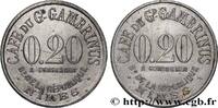 CAFES BRASSERIES ET RESTAURANTS 20 Centimes - Café du Grand Gambrinus CAFES BRASSERIES ET RESTAURANTS Nimes n.d. (25mm, 1,37g, 12h) -