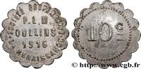 TRANSPORT (ZÜGE, BUSSE, STRASSENBAHNEN, SCHIFFE... 10 Centimes - Société coopérative PLM La Renaissan TRANSPORT (ZÜGE, BUSSE, STRASSENBAHNEN, SCHIFFE...) Oullins 1916 (21,40mm, 1,91g, 12h) -