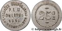 TRANSPORT (ZÜGE, BUSSE, STRASSENBAHNEN, SCHIFFE... 25 Centimes - Société coopérative PLM La Renaissan TRANSPORT (ZÜGE, BUSSE, STRASSENBAHNEN, SCHIFFE...) Oullins 1916 (21mm, 2,08g, 12h) -