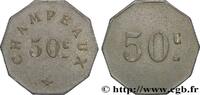 CAFES BRASSERIES ET RESTAURANTS 50 Centimes - Champeaux (café des arcades) CAFES BRASSERIES ET RESTAURANTS Paris n.d. (23mm, 2,59g, 12h) -