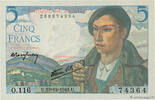 FRANKREICH 5 Francs BERGER FRANKREICH 5 Francs BERGER 1943 fST+ -