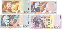 ALBANIEN 100, 200, 500 et 2000 Lekë Lot ALBANIEN 100, 200, 500 et 2000 Lekë Lot 1996 ST -