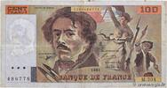 FRANKREICH 100 Francs DELACROIX imprimé en continu FRANKREICH 100 Francs DELACROIX imprimé en continu 1991 fS -