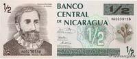 NIKARAGUA 1/2 Cordoba NIKARAGUA 1/2 Cordoba 1991 ST -