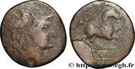 FRANKREICH Unité de bronze ou as, légende latine SPANIEN INDIGETES - EMPORIA / UNTIKESKEN (Provinz der Gerona - Ampurias) Ampurias Ier siècle avant J.-C. (30mm, 10,41g, 2h) -