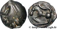 FRANKREICH Potin à la grosse tête, au bandeau lisse GALLIEN - BELGICA - SEQUANI (Region die Besançon) Ier siècle avant J.-C. (22mm, 5,88g, 3h) -