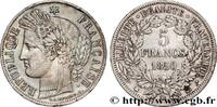 FRANKREICH 5 francs Cérès, IIe République ZWEITE FRANZOSISCHE REPUBLIK Strasbourg 1850 (37mm, 24,90g, 6h) -